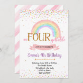 国連FORの誕生日パーティーの招待状 招待状 (正面/裏面)