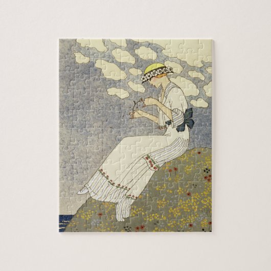 国連Peu…、Paquin、1著国の服のためのデザイン ジグソーパズル (縦)