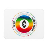 国連SDGグローバルゴール気候行動 マグネット (横)