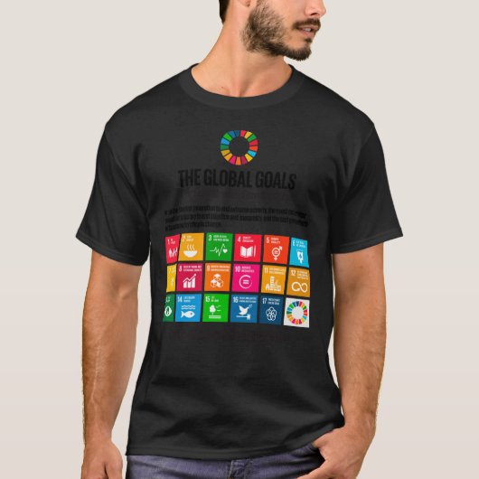 国連SDG統一された国地球に優し開発Goa Tシャツ (正面)