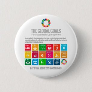 国連SDG 17アジェンダ世界ゴール 缶バッジ