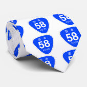 国道58号線ー国道標識 ネクタイ (ロール)