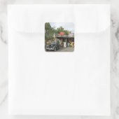 国道66号一般店舗・ガソリンスタンド スクエアシール (バッグ)