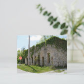 国道66号沿いの葬儀場と棺の工場 ポストカード (スタンド正面)