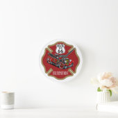 国道66号消防署 ラウンド壁時計 (ホーム)