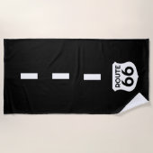 国道66号線道路標識カスタムビーチおもしろいトール ビーチタオル (正面)