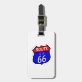 国道66号線道路標識 ラゲッジタグ (正面縦)