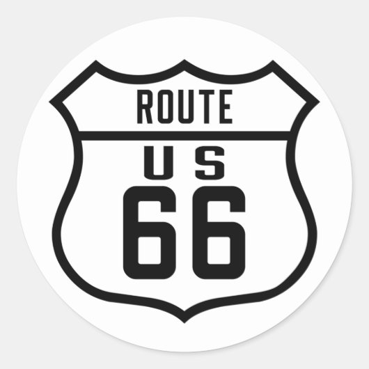 国道66号 – 一般 ラウンドシール (正面)