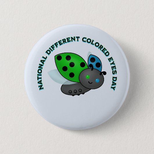 国違う色眼デー 缶バッジ (正面)
