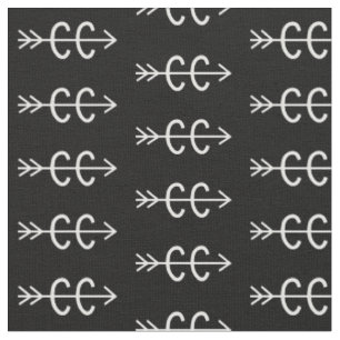国間シンボル白黒 ファブリック