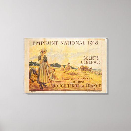 国防ローンのポスター キャンバスプリント (正面)