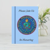 国防情報省退職招待状 招待状 (スタンド正面)