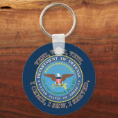 国防総省DOD VVシールド キーホルダー (正面)
