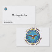 国防総省DOD VVシールド 名刺 (正面/裏面)