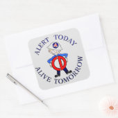 国防週間 スクエアシール (封筒)