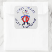 国防週間 スクエアシール (バッグ)