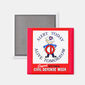 国防週間 マグネット (正面/裏面)