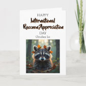 国際アライグマ感謝の日 カード (正面)