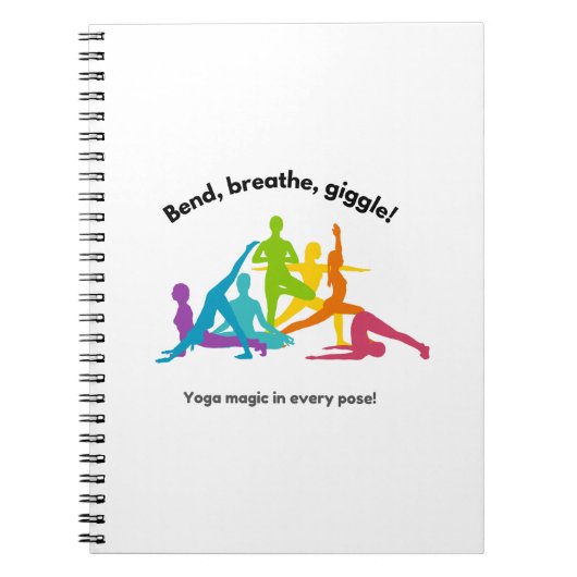 国際キッズヨガデー（4月8日）を祝おう ノートブック (正面)