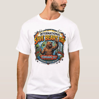 国際クマを救う日 2月21日 Tシャツ