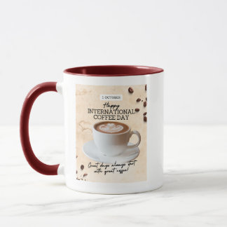 国際コーヒーの日おめでとう マグカップ