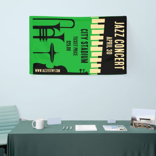 国際ジャズデー 4月30日 横断幕 (トレードショー)