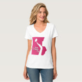 国際ジャーナル国際女性happy women s d tシャツ (正面フル)