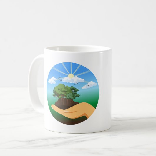 国際地球の日 コーヒーマグカップ (正面左)