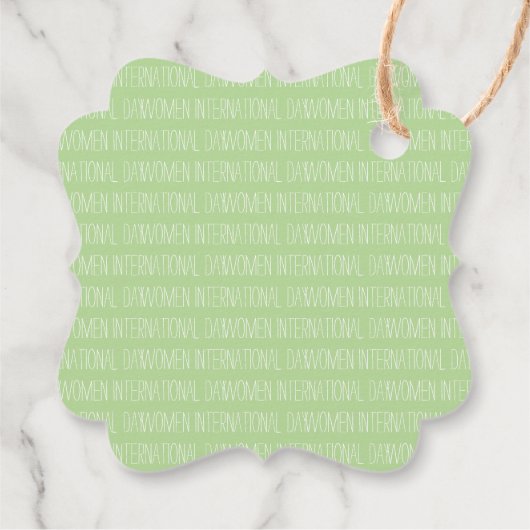 国際女性の日の好意タグ フェイバータグ (裏面)