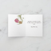 国際女性デーのお祝い | 花瓶の女性 シーズンカード (内部)