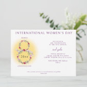 国際女性デーの資金調達ガラQRコード 招待状 (スタンド正面)