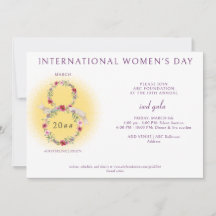 国際女性デーの資金調達ガラQRコード