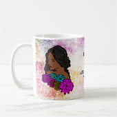 国際女性デー エボニー ビューティー コーヒーマグカップ (左)
