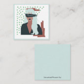 国際女性デー ノートカード (正面/裏面)