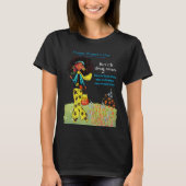 国際女性デー ブラックTシャツ 女性力 Tシャツ (正面)