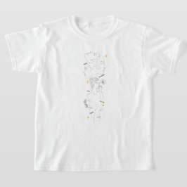 国際女性デー ミニマリスト ラインアート Tシャツ