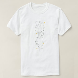 国際女性デー ミニマリスト ラインアート Tシャツ