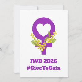 国際女性デー 2026 IWD ギブ・トゥ・ゲイン
