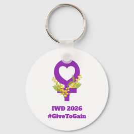 国際女性デー 2026 IWD Give To Gain キーホルダー