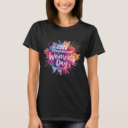 国際女性デー 2026 Tシャツ (正面)