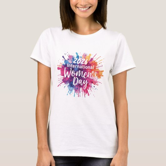 国際女性デー 2026 Tシャツ (正面)