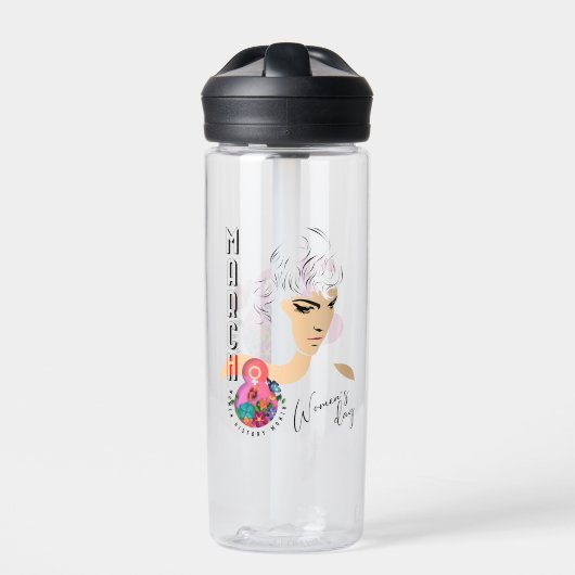国際女性デー | 20oz ウォーターボトル (正面)