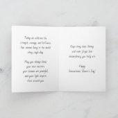 国際女性デー | 3月8日 平等 カード (内部)