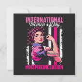 国際女性デー 3月8日 Inspire Inclusion 招待状 (裏面)