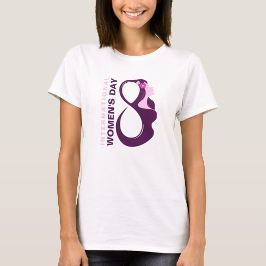 国際女性デー 3月8日 Tシャツ (正面)