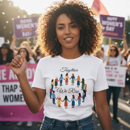 国際女性デー(Together We Rise) トライブレンドTシャツ