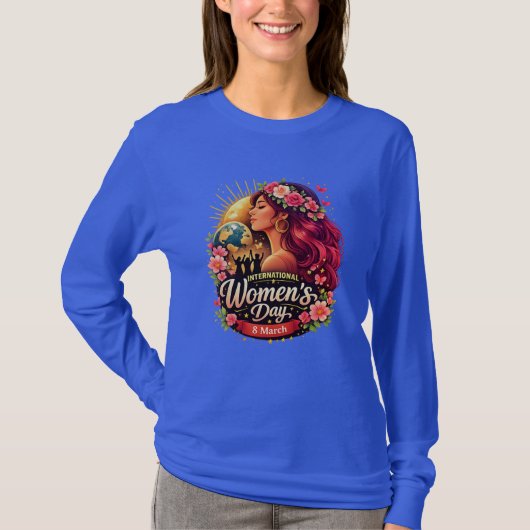 国際女性デーTシャツ コケットスタイル Tシャツ (正面)