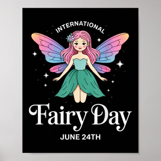 国際妖精の日 6月24日 妖精ファンタジー Lo ポスター (正面)