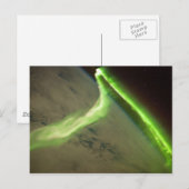 国際宇宙ステーションから見た南極光 ポストカード (正面/裏面)