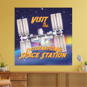 国際宇宙ステーションを訪れよう キャンバスプリント (インサイチュ (リビング))